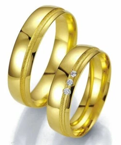 Trauringe Breuning Smartline Collection 7023/7024 in 585 Gold 14 kt - Bild 1 von 2