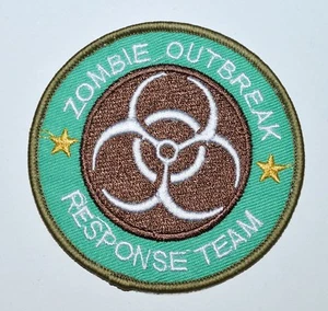 100x ZOMBIE HUNTER BROTE RESPONSE TEAM BIOHAZARD LIMA HIERRO EN PARCHE ≈7,5 cm - Imagen 1 de 1