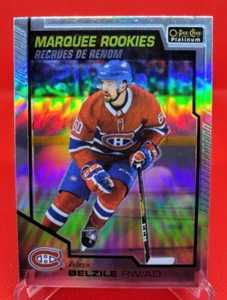 2020-21 O-PEE-CHEE PLATINUM HOCKEY RAINBOW ROOKIE ALEX BELZILE #187 CHICAGO - Picture 1 of 2