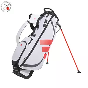 Adidas Golf Carry Stand Bag Adizero Lightweight 7.5 x 47" 2025 White/Lucid Red - Picture 1 of 5