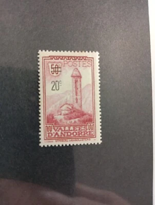 Andorra Stamps  ,French #64 ,mint Hinged With A Tone Spot On Couple Perfs At Top - Image 1 of 2