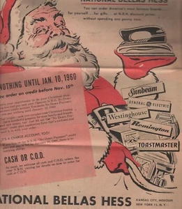 NATIONAL BELLAS HESS 1959 CHRISTMAS 11-PAGE AD FLYER Toastmaster GE Sunbeam - Picture 1 of 8