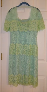 NEW BLUMARINE MINT  LINED WOMEN'S DRESS US 8 IT 46 MADEIN ITALY - Picture 1 of 13