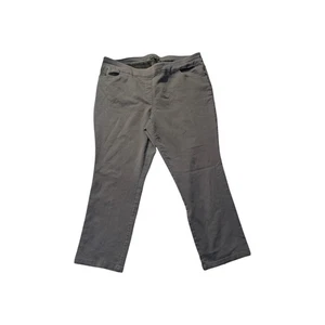 Pantaloni eleganti donna Napa Valley grigi misto cotone elasticizzati pantaloni 18WS Petite - Foto 1 di 12