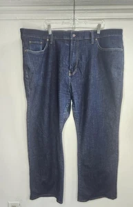 Jeans uomo marca Lucky 48x30 blu 181 relaxed dritto lavaggio scuro denim taglie forti - Foto 1 di 7