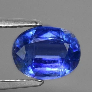 2,52 CT. BLAUER KYANIT OVAL 9,1 X 7,2 X 4,5 MM. BEHEIZTER NATÜRLICHER EDELSTEIN AFRIKA - Bild 1 von 10