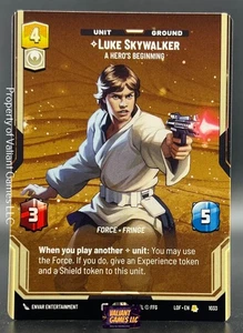 Star Wars Unlimited Luke Skywalker #1033 Prestige Legends Of The Force - Picture 1 of 1