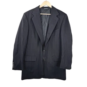 VTG Polo Ralph Lauren union made pinstriped formal suit jacket blazer sz 42 (L) - Picture 1 of 13