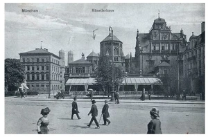 Vintage Munich Künstlerhaus Postcard Othmar Zieher Germany Architecture - Picture 1 of 2