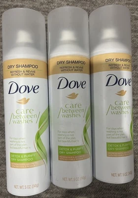 Champú seco invisible Dove Care Between Washes 5 oz ~ paquete de 2 Foto 1 de 4
