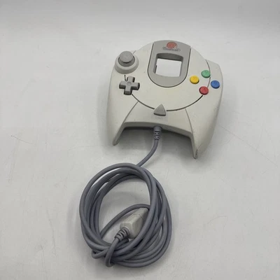 Controle remoto Sega Dreamcast fabricante de equipamento original HKT-7700 branco oficial cinza testado - Imagem 1 de 4