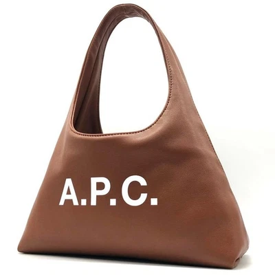 A.P.C. Baby Ninon Shoulder Bag Leather Brown Women Used Authentic - Image 1 of 4