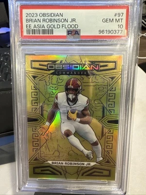 2023 Obsidian Asia Gold Flood /10 Brian Robinson Jr #97 PSA 10 - Image 1 of 3