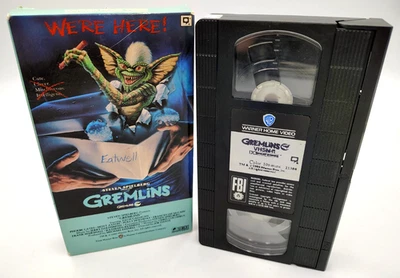 Gremlins (VHS 1985) WE'RE HERE Cover Horror Video Tape 1980s - Image 1 of 4