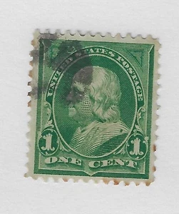 Scott # 279, 1 Cent grün, Franklin, 1898, vz - Bild 1 von 1