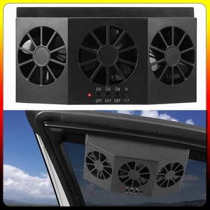 Solar Powered Auto Exhaust Fan Air Vent Cool Fan Auto Cool Ventilation NEU - Bild 1 von 23