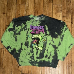 Invader Zim Crewneck Sweater Green Large 24x26 - Picture 1 of 3
