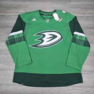 Adidas Anaheim Ducks St Patrick's Day Jersey Men's Sz 54 Authentic New With Tags - Picture 1 of 11