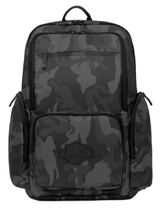 Harley-Davidson Bar & Shield Crinkle Nylon Water-Resistant Backpack - Camo - Picture 1 of 4