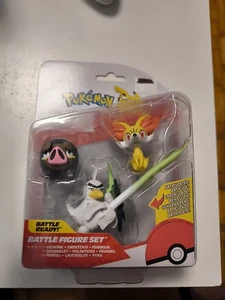 Pokemon Battle Figure Set Wave 10 / 3er Pack Lauchzelot Neu Und Ungeöffnet - Bild 1 von 2