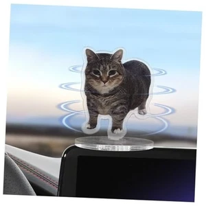 360° Oiaii Katze Spinner Armaturenbrett Dekor, Vinyl Oiaiicat drehende Ornament, Spaß  - Bild 1 von 5