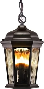 Linterna colgante de llama parpadeante Euri Lighting EHL-130W-MD con seguridad... - Imagen 1 de 6