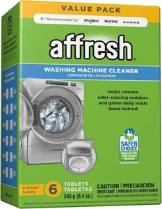 Affresh Waschmaschinenreiniger Tabletten - 6 Stück für Front-/Toplader HE Waschmaschinen - Bild 1 von 4