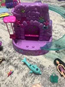 2005 MATTEL POLLY POCKET FOUNTAIN FALLS , Tropical Pool, Hot Tub Vintage - Picture 1 of 3