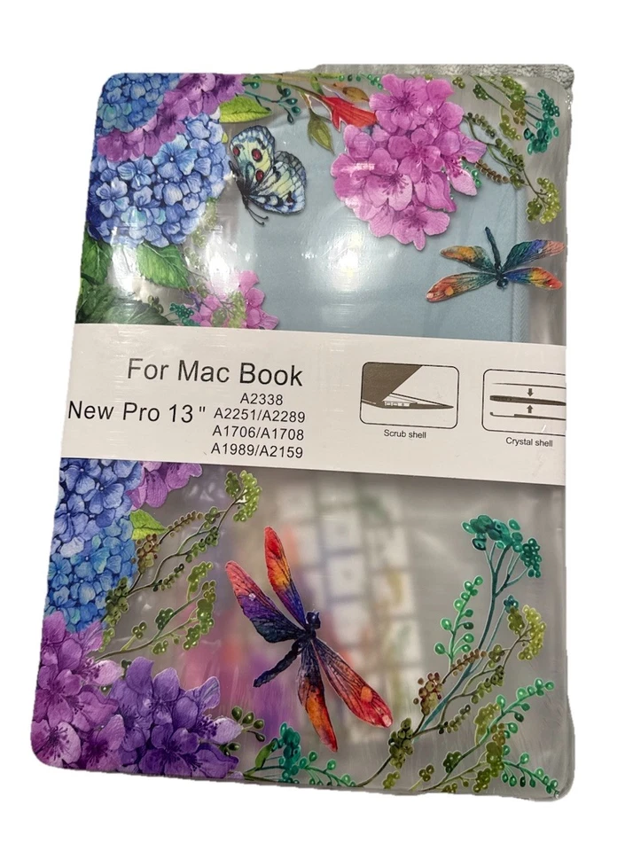 Nuevo MacBook Pro 13” 2016-2020 Rosa y Púrpura Diseño Floral Estuche Rígido Foto 1 de 1