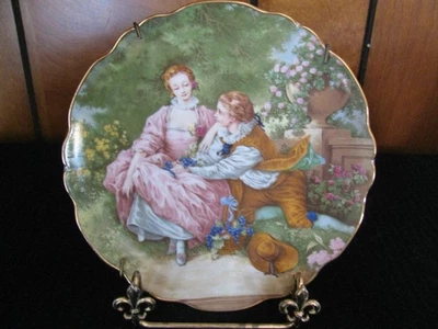 Florance Limoges Peinture de Fragonard Decorative Plate - Made in France - Image 1 of 4