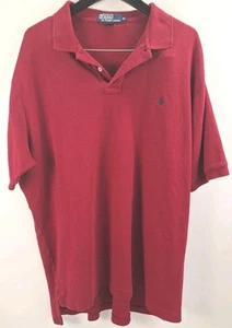 Polo Ralph Lauren Polo Para Hombres XL Granate Manga Corta Azul Pony Logo Golf - Imagen 1 de 5