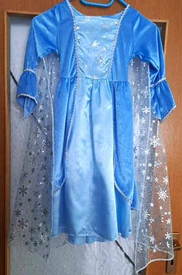 Elegantes Kleid Gute Qualität Schneekönigin Prinzessin Elsa Mädchen Gr. 116 - Bild 1 von 4