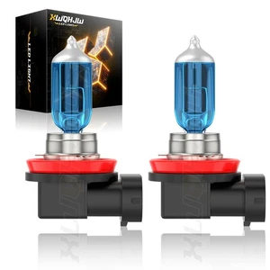 2x New H11 55W  Light Lamp Bulb Set Headlight Fog DRL Low High - Foto 1 di 10
