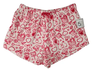 Pigiama donna stile 5B L pile sfocato pantaloncino pigiama amore cuori orsacchiotti nuovo con etichette - Foto 1 di 8
