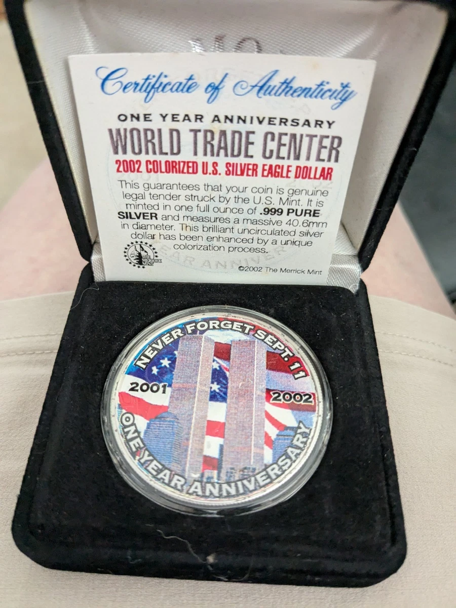 アメリカ合衆国 9/11記念銀貨 WORLD TRADE CENTER Morgan Mint American Silver Eagle Dollar 1 oz