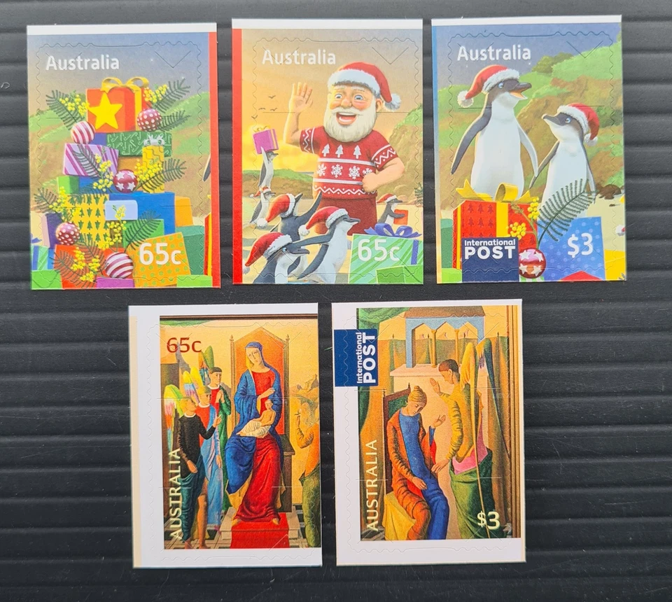 AUSTRALIA - 2025 CHRISTMAS SET OF 5 S/A MNH - image 1 of 1