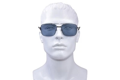 Gafas de sol Gucci GG1441S 003 para hombre plateadas/azules piloto 58 mm Foto 1 de 4