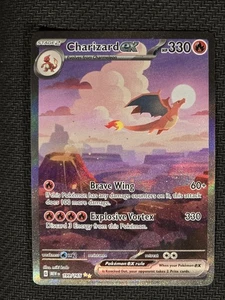 Charizard ex 199/165 Scarlet & Violet 151 English Pokémon TCG - LP (Pics) #1 - Picture 1 of 3