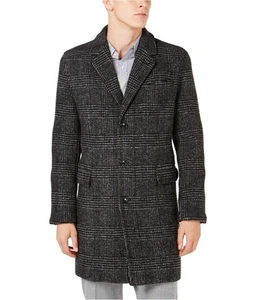 Michael Kors Mens Slim Fit Plaid Top Coat - Picture 1 of 1
