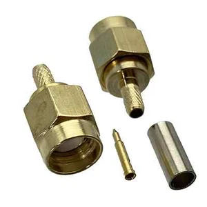 Conector coaxial RF cable prensado enchufe macho SMA RG174 RG316 LMR100 10 un. - Imagen 1 de 6