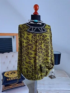 Blusa mujer BIBA-CRISCA túnica verde gris doble capa talla 34-36 - Imagen 1 de 6
