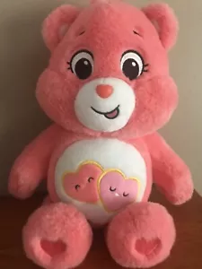 Care Bears 14” Unlock The Magic Soft Plush Love A Lot Bear Coral Pink - Picture 1 of 5