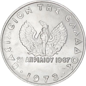 Greece 20 Lepta Coin | Constantine II | Pheonix | Soldier | KM104 | 1973 - Picture 1 of 2