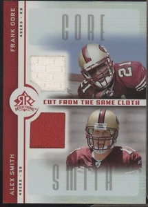 2005 Upper Deck Reflections Frank Gore Alex Smith TAGLIATO DALLO STESSO PANNO #CC-GS - Foto 1 di 2