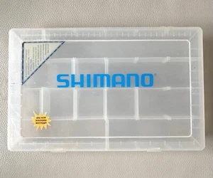 Vintage Shimano Clear Plastic Fishing Lure Tackle Box Component SHM-370-24 13.5" - Picture 1 of 6