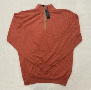 SZ L | Peter Millar Merino Wool Excursionist Flex 1/4 Zip Sweater MSPCE NWT $348 - Picture 1 of 8