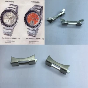 Coppia finali INOX ref.B242 per bracciale Seiko 6139-6040 “GHOST” NOS - Imagen 1 de 9