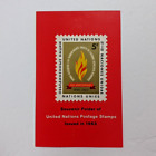 Vintage United Nations  Souvenir Folder 1963 with 12 Collectible Stamps
