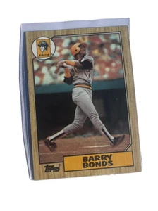 1987 Topps Barry Bonds #320 Card Error on back (#3 misprinted) PSA - Picture 1 of 4