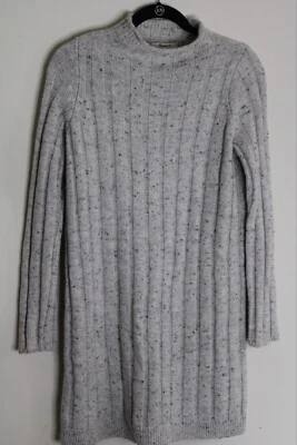 MADEWELL Ribbed Sweater Dress Size Small Gray Warm Comfort Cozy Modern - Image 1 of 4